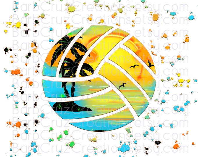 Volleyball, Beach Volleyball, sports, airbrush, splatter paint, png, digital download, sublimation designs, volleyball shirt png, clipart