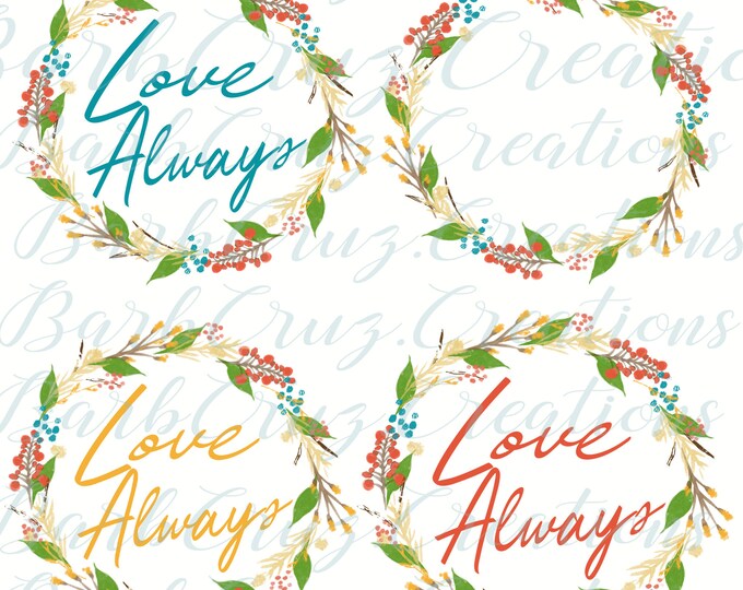 Watercolor Floral Wreath png digital download, Flower Wreath Design, Half Wreath png, Half Wreath Downloadable png, sublimation design