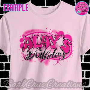 Airbrush png, Solid Pink, Airbrush Background, Digital Graffiti Design, Spray Paint Backdrop, Sublimation, DTF, Old School 90's retro image image 2