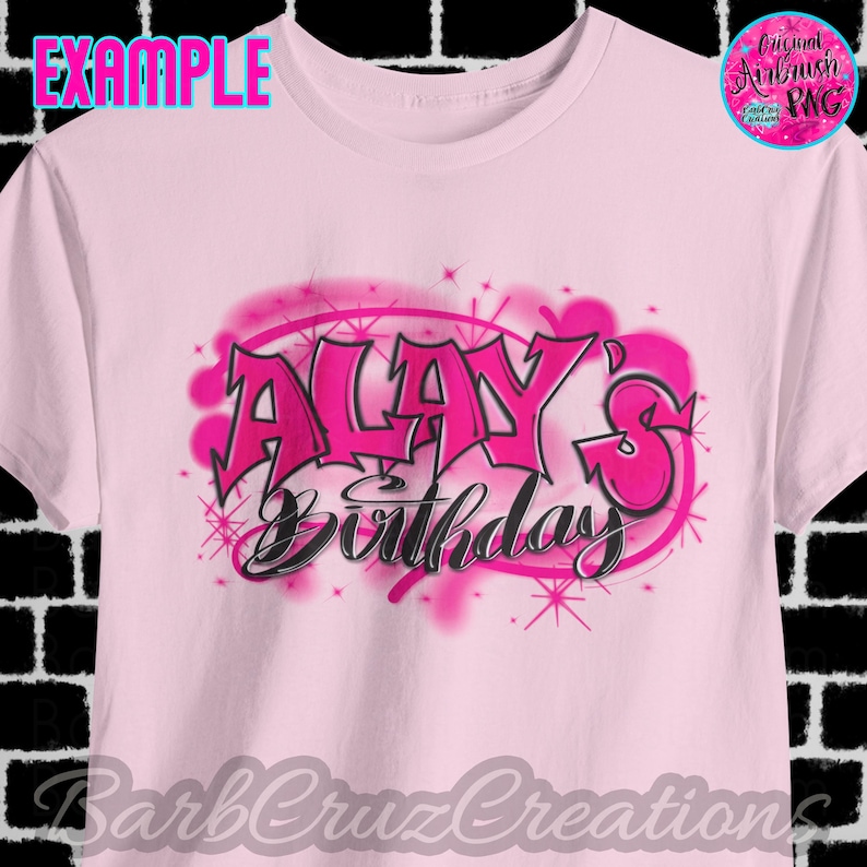 Airbrush png, Solid Pink, Airbrush Background, Digital Graffiti Design, Spray Paint Backdrop, Sublimation, DTF, Old School 90's retro image image 2