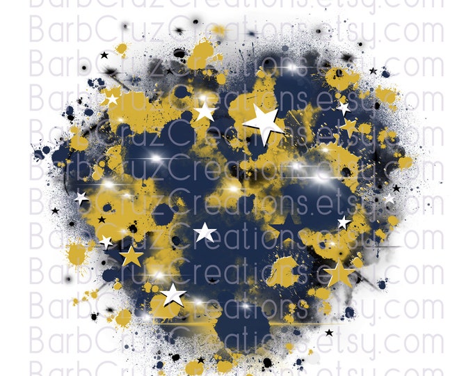 Airbrush, Digital Airbrush, clipart, png, sublimation designs, digital download, digital airbrush, shirt transfer, blue, gold