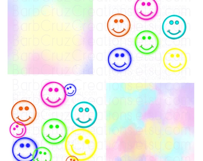 Airbrush png, neon smiley faces, Smiles, Happy Face, Airbrush Smiley faces, Sublimation Designs, Digital Downloads, clipart, happy, face