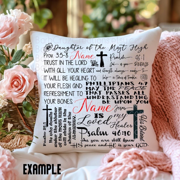 Prayer, Healing, Scriptures, Digital Decoration Pillow, Sickness, Sublimation Designs, Bible Verses, cup, pillow, blanket digital design