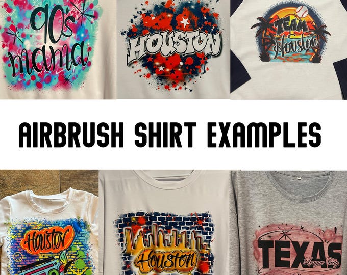Custom Airbrush T-Shirts for BACH, Birthdays, Events, Camps, Vacation Shirts, Apparel Graffiti Designs, Spray Paint, 90's Old School Shirts