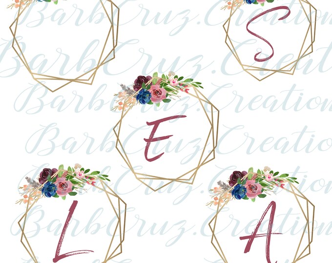 Modern, Floral, Metal Wreath, Digital Image, Floral Wreath , png, instant digital, digital download, Wreath Design, bundle, transparent