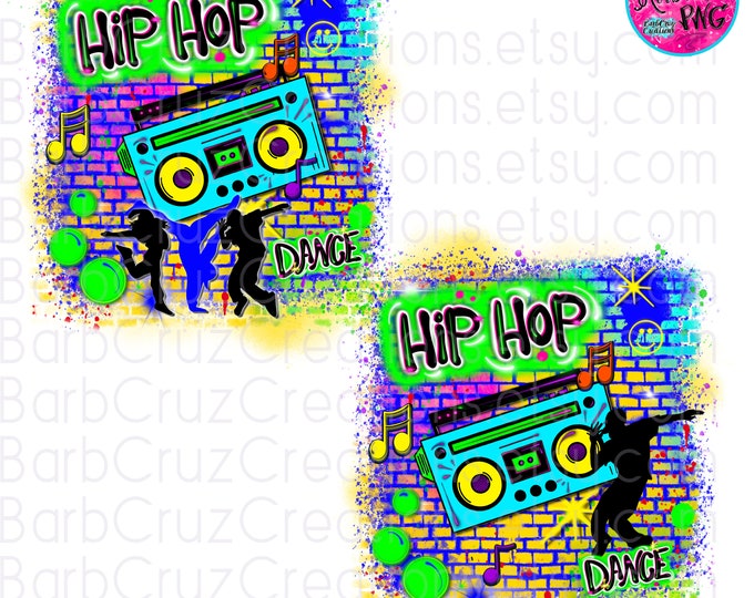 Airbrush png, Dance, Hip Hop Dance, Studio, Custom Dance Shirt, Backdrop, Background, Graffiti Designs, Brick Wall, Sublimation Designs, DTF