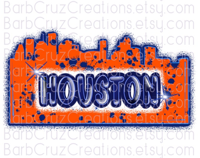 Houston Skyline, Houston silhouette, Sports, Houston, Texas, Digital Downloads, Sublimation Design, png, clip art