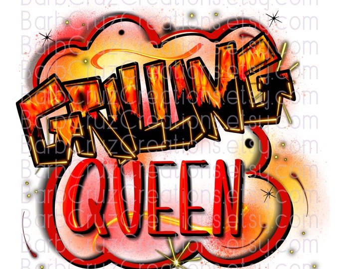 Airbrush png, Grilling, Queen, Master, Grill, BBQ, digital image, sublimation design, digital download, clipart, Barbeque Graffiti, Trendy