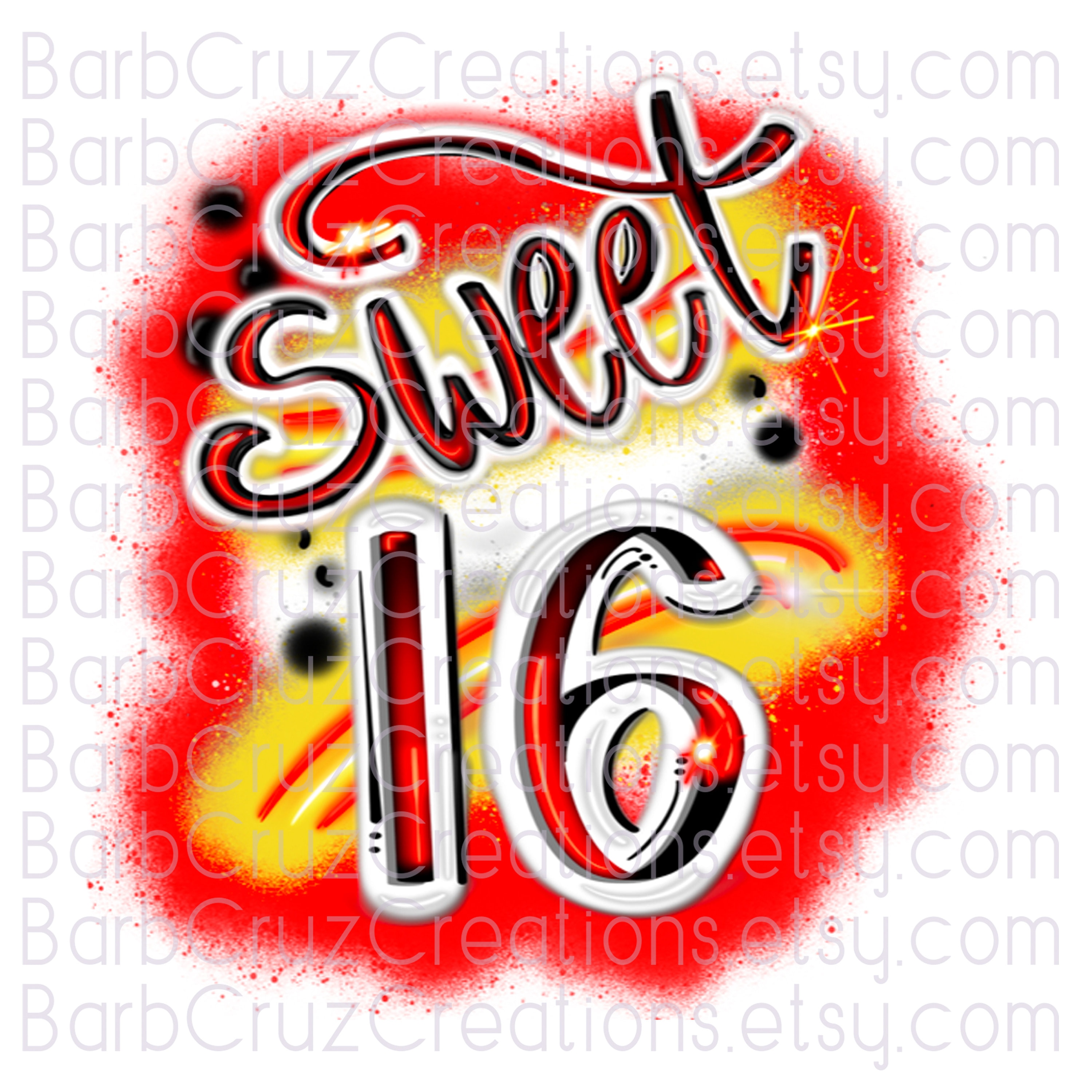 sweet 16 birthday clipart