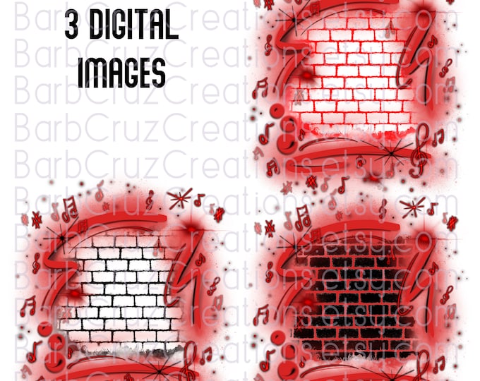 Airbrush png, background, Music, 90's trendy design, Red, Digital Airbrush, Graffiti Wall, png, clipart, sublimation designs, digital, band