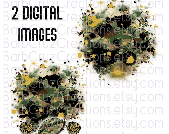 Star Burst, Camo, Airbrush, Digital Airbrush Images, sublimation designs, black, gold, camouflage, football