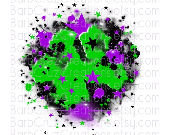 Airbrush png, Star Bursts, Background, Backdrop, Cheerleader, designs, Cheer, t-Shirt png, Team shirt, Sports, Sublimation, purple, green