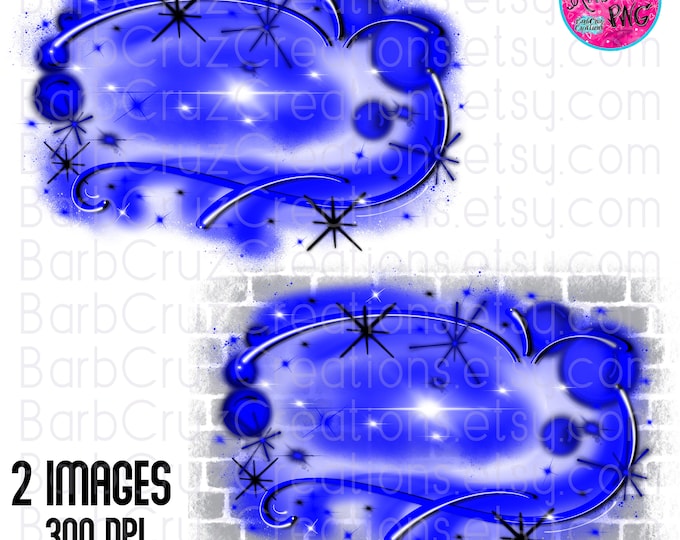 Airbrush png, Blue Airbrush Background, backdrop, graffiti, sublimation designs, digital download, Brick wall illustrations, hip hop