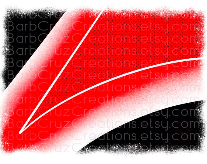 Airbrush Backgrounds, Red, White, Black, Airbrush png, Sublimation Design, Digital Download, png, clipart, background, custom name, 2 images