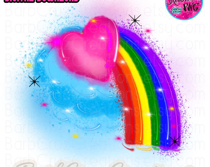 Airbrush Hearts, Love, Couple Design, Pink Heart, Blue Heart, Sublimation Designs, Digital Downloads, png, clipart, Airbrush Designs