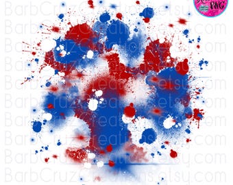 Airbrush png, red, blue, white, black, water splatters, burst, background, Digital Airbrush, png, jpg, sublimation, digital airbrush, shirt