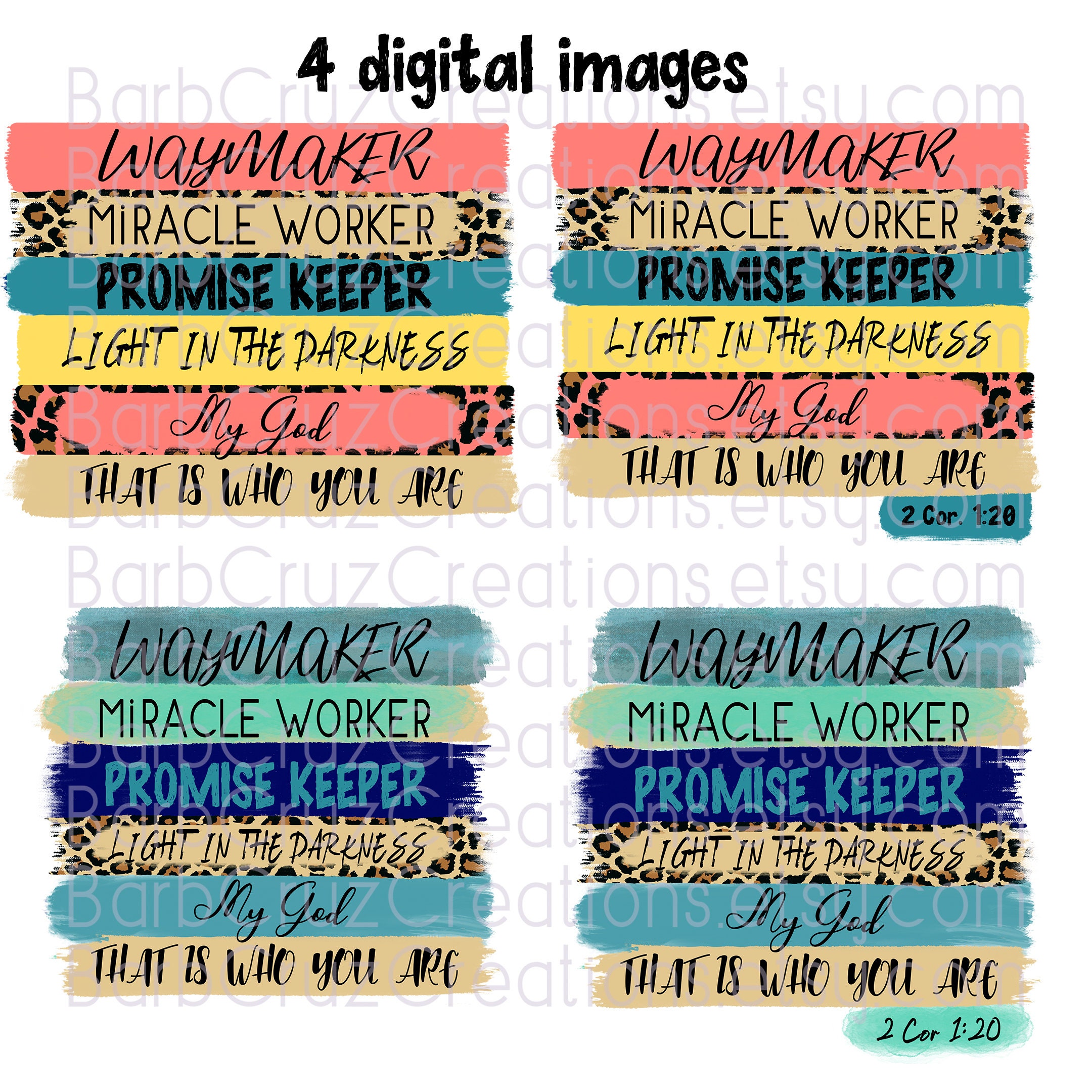 Way Maker Miracle Worker Promise Keeper | PNG File | Digital Download |  Sublimation | Light In The Darkness | Religious | Watercolor | God