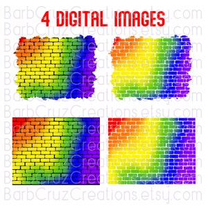 airbrush, brick wall, background, png, graffiti wall, clipart, sublimation designs, digital download, png sublimation, rainbow brick wall