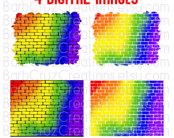 airbrush, brick wall, background, png, graffiti wall, clipart, sublimation designs, digital download, png sublimation, rainbow brick wall
