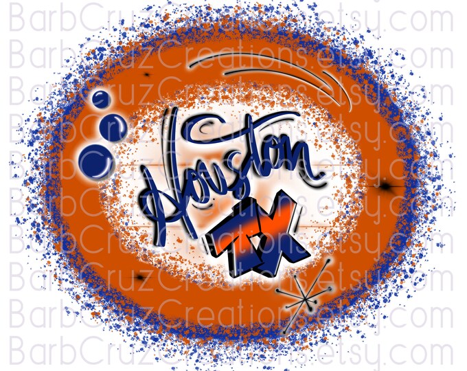 Houston, Sports, png, Baseball, digital download, Airbrush Houston, sublimation design, Houston Sports Shirt, TX, Texas, spray paint png