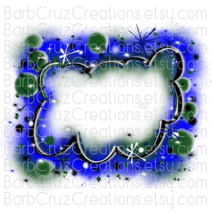 Airbrush Backgrounds, Blue & Green Airbrush Background, png, sublimation designs, digital downloads, tshirt designs, heat transfers
