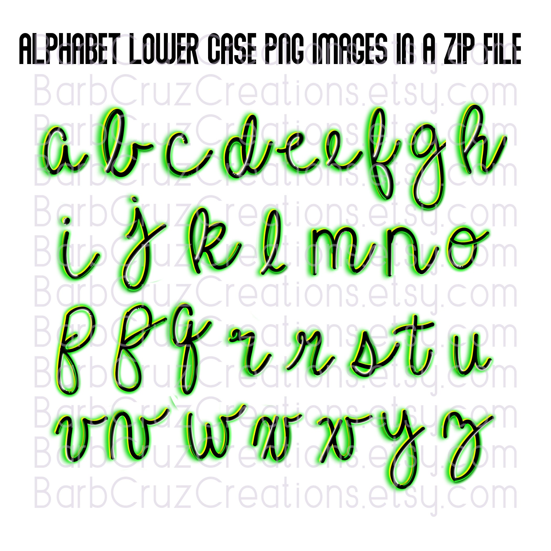 Alphabet, Graffiti Letters, Cursive Airbrush Alphabet, Airbrush Font