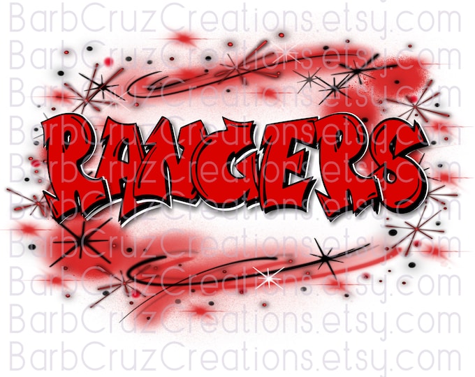 airbrush digital image, red rangers, team spirit, clipart, airbrush png, sublimation designs, digital downloads, shirt transfer