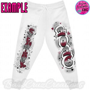 Airbrush Apparel, Joggers, Hip Hop, Pants, Bottoms, Dance Sweatpants, Graffiti image 7