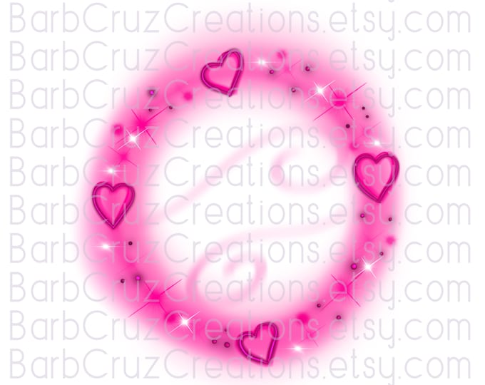 Airbrush png, Pink Hearts Airbrush Circle, Round Background, 80's, 90's, png, Clipart, sublimation designs, digital download, tshirt designs