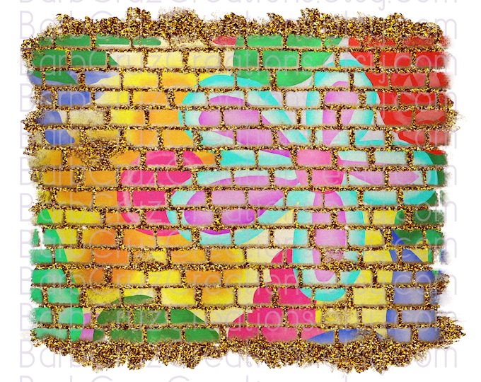 Brick Wall, flower brick wall,  Tumbler, Airbrush, Background, Griffiti, png, clipart, sublimation designs, digital downloads, sublimation,