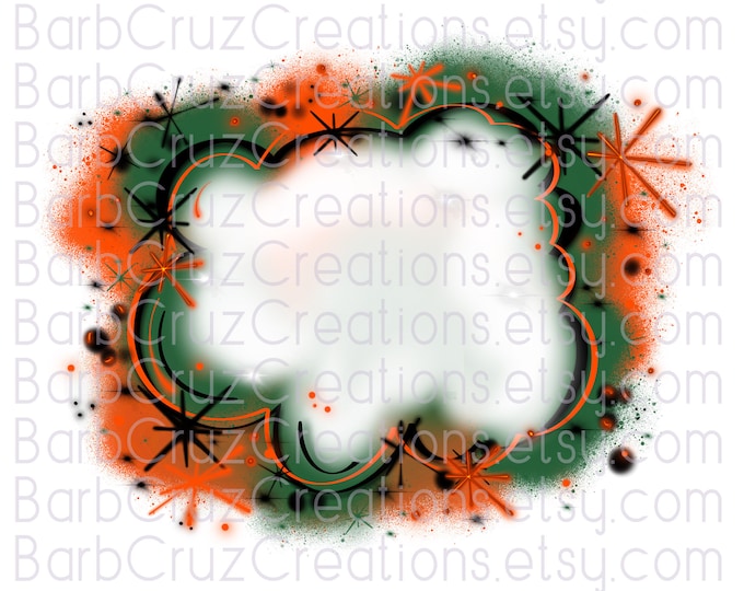 Airbrush Digital Images, Airbrush Designs, Background, Sublimation Designs, Digital Downloads, png, jpg, backdrop, orange, green