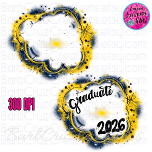 Airbrush PNG, 2026, Graduate, Senior, Digital Download, Add your photo, Class of, Sublimation Designs, Graffiti, High School, College, Grad