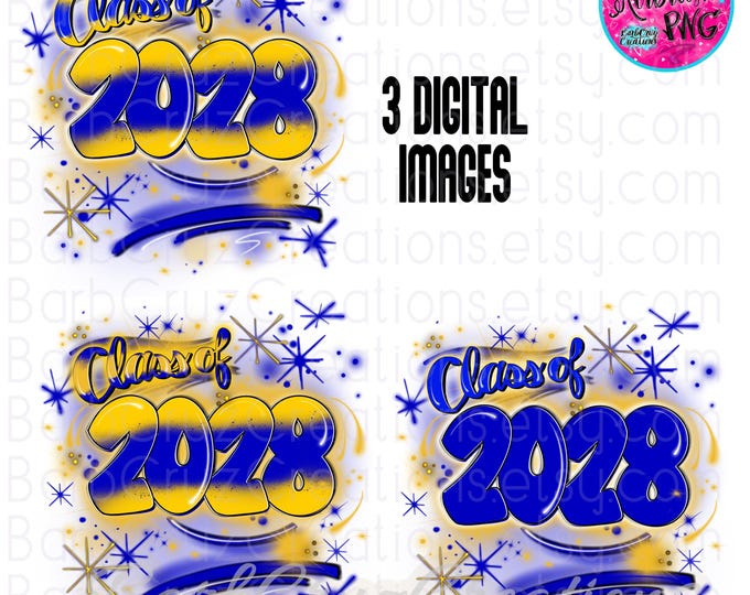 Airbrush png, Class of 2028, Senior 2028, School colors, High School, Graduate, Airbrush, Sublimation Design, Digital, Graffiti, 12 grade