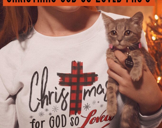 Christmas, For God so loved, Holiday Plaid, Cross, Plaid Cross, Digital Downloads, png, Sublimation Designs, Instant Downloads, 3 images