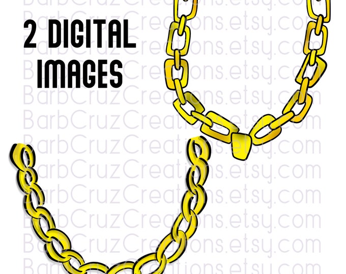 gold chain png, airbrush, 80's, 90s,  sublimation transfer, digital download, png, clipart, sublimation, airbrush, graffiti, chain images