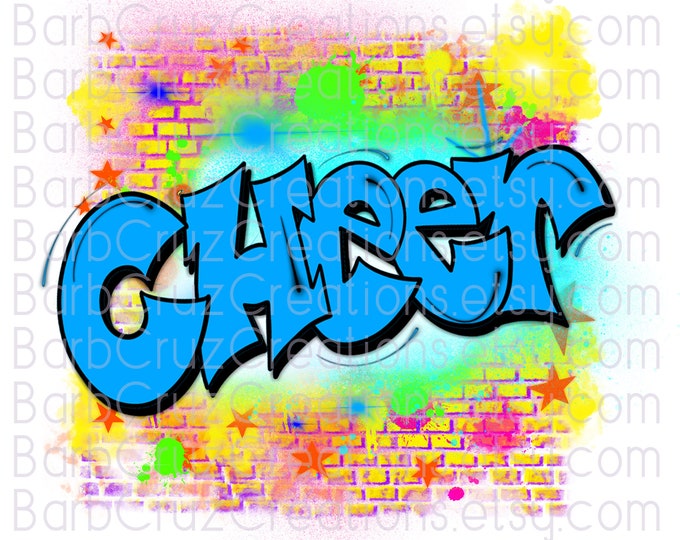 Airbrush Digital Images, Cheerleader, Splatter paint designs, Cheer Team shirt, Sports Team Airbrush, Airbrush, Sublimation Design, png