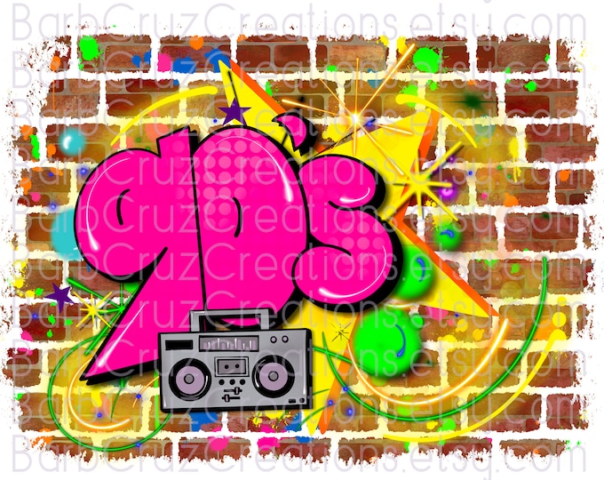 airbrush png, 90's Background, 90s baby, 90's airbrush design, sublimation transfer, retro png, airbrush, old skool, DTF, vintage old school