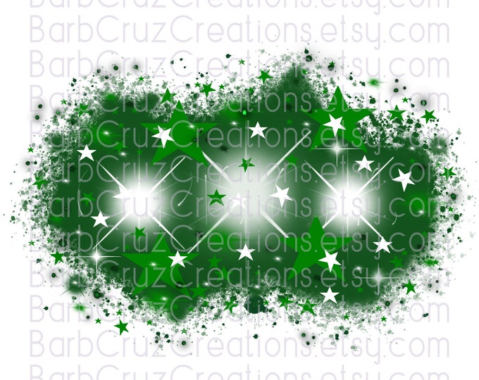 Green, Stars, Airbrush, png, digital download, Holidays, Sports, sublimation designs, clip art, Holiday shirt png, Stars, Christmas