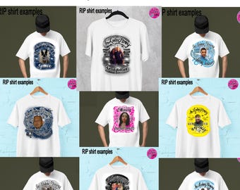 Custom RIP Shirt, Memorial Shirts, In Loving Memory, Airbrushed, Forever in our Hearts, Retro, Graffiti T-Shirt, Family, 2 for 48