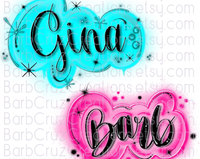 Custom Order / Names / for me to create your Name in airbrush design with graffiti and lettering wording / made to order / Custom Graffiti