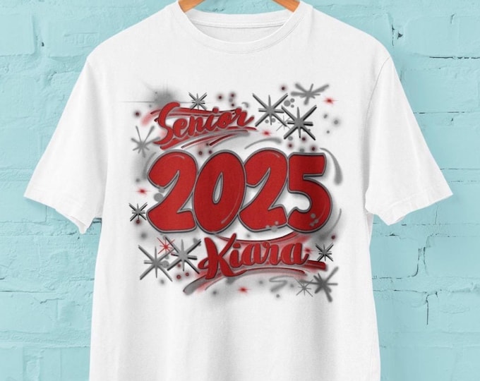 Airbrush T-Shirts, Senior, Custom, Graduate, School, Freshman, Sophomore, Class of, Apparel Graffiti Designs, Spray Paint, 90's Old School