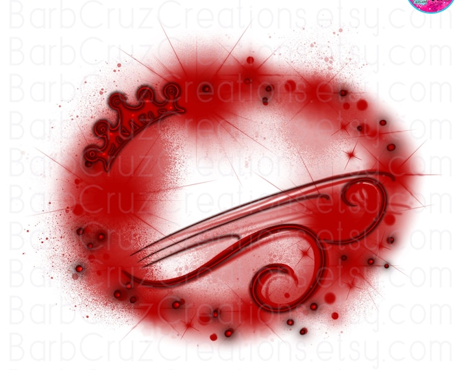 Airbrush Backgrounds, red Airbrush Background with a crown, sublimation designs, digital, tshirt designs, Graffiti png, airbrush png