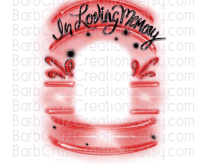 In loving Memory , In Memory, Sublimation Designs, Digital Downloads, png, clipart, mourning png, Custom memorial shirt png, frame