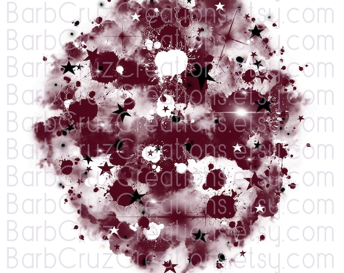 Airbrush png, Digital Airbrush, Star bursts Background, png, jpg, sublimation designs, digital download, shirt transfer, maroon, Hip Hop
