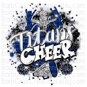 Titan Cheer, Cheerleader, designs, Cheer Shirt png, Cheer Team shirt, Sports Team Airbrush, Airbrush, Cheer Airbrush, Sublimation Design