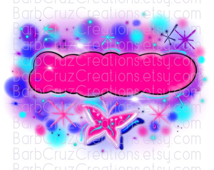 Airbrush Backgrounds, butterfly, Airbrush Pink Background, jpg, png, sublimation designs, digital download, tshirt design, heat transfer