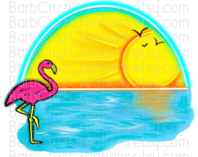 airbrush png, flamingo png, sunrise, digital downloads, sublimation designs, heat transfers, airbrush sunrise, waterslides, instant download