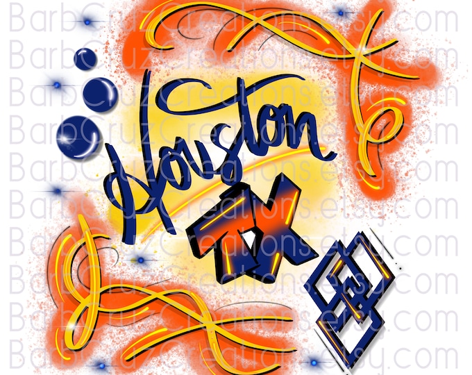 Houston, Sports, png, Baseball, digital download, Airbrush Houston png, sublimation designs, Houston Sports Shirt, TX, Texas