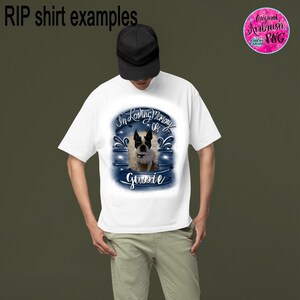 In loving Memory of, Airbrush png, White & Gray, RIP, DTG Designs, Digital Downloads, Custom, Memorial shirt png, Airbrush Template, frame image 4