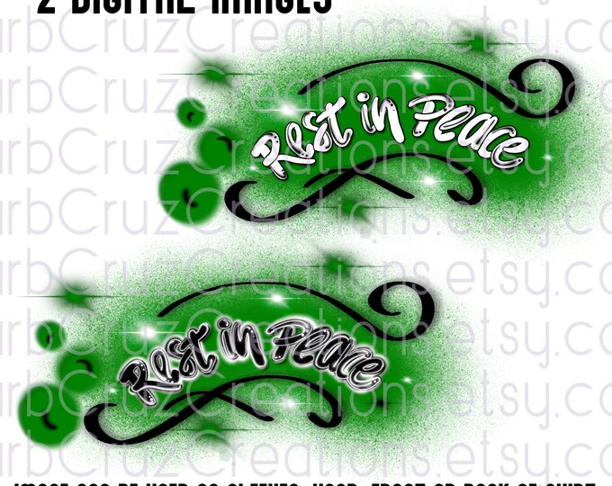 Rest In Peace, A version of the "In loving Memory of", In Memory of, Sublimation Designs, Digital Downloads, png, back of a memorial shirt